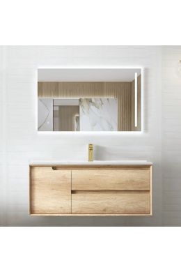 Byron Natural Oak Wall Hung Vanity Cabinet 1200mm