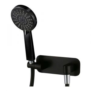 Akemi Handshower On Plate Chrome & Matte Black