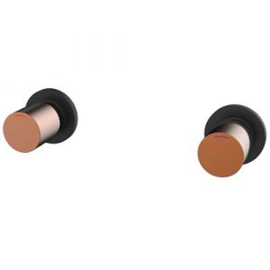 Finesa Wall Top Assemblies Matte Black & Rose Gold