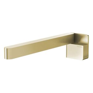 Designer Swivel Bath Outlet 230mm Square - Brushed Gold