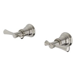 Cromford Wall Top Assemblies 15mm Extended Spindles - Brushed Nickel