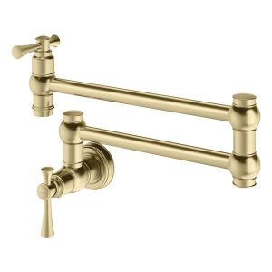 Cromford Pot Filler - Brushed Gold