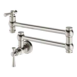 Cromford Pot Filler - Brushed Nickel