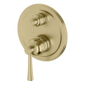 Cromford SwitchMix Shower / Bath Diverter Mixer Fit-Off Kit - Brushed Gold