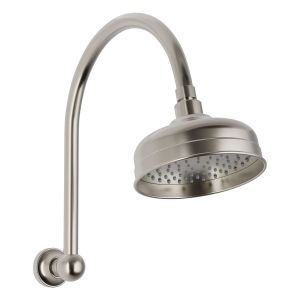 Cromford High-Rise Shower Arm and Rose - Brushed Nickel