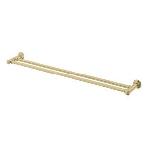 Cromford Double Towel Rail 800mm - Brushed Gold