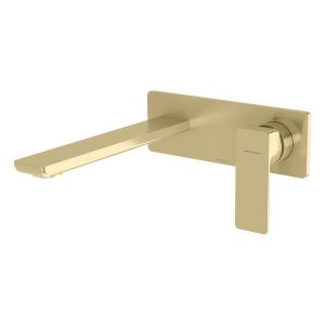 Gloss MKII SwitchMix Wall Basin / Bath Mixer Set 200mm - Brushed Gold