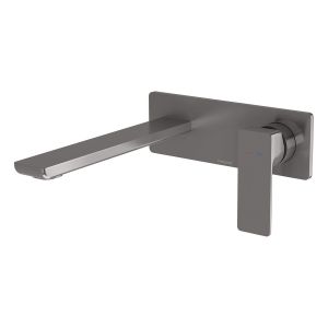 Gloss MKII SwitchMix Wall Basin / Bath Mixer Set 200mm - Brushed Carbon