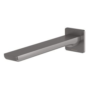 Gloss MKII Wall Basin / Bath Outlet 200mm - Brushed Carbon