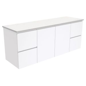 Fingerpull Gloss White 1500 Wall-Hung Cabinet