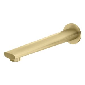 Arlo Wall Bath Outlet 200mm - Brushed Gold