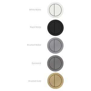 Colour Flush Buttons for Arko+Modia+Limni Wall Faced - White Matte