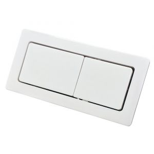 Rectangular Flush Buttons - Gloss White