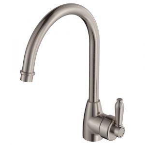 Eleanor Gooseneck Sink Mixer, Brushed Nickel - 202109NN