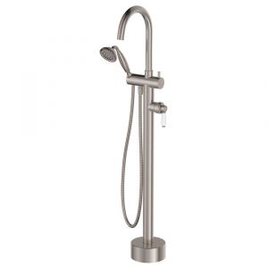 Eleanor Floor Mixer & Shower, Brushed Nickel - 202113BN