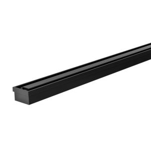 Phoenix Flat Slimline Channel Drain 30x900mm Outlet 65mm - Matte Black