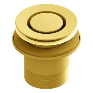 P&W Brass Bath Pop Down Overflow 40mm, Polished Brass