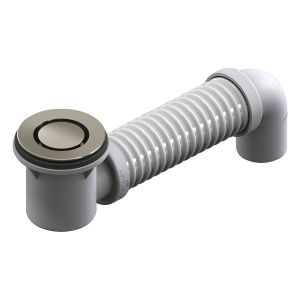 Bath Bend Pop Down with Connector - Brushed Nickel