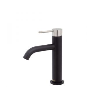 Kaya Basin Mixer, Matte Black and Brushed Nickel