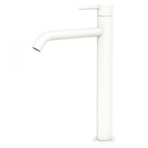 Kaya Tall Basin Mixer, Matte White