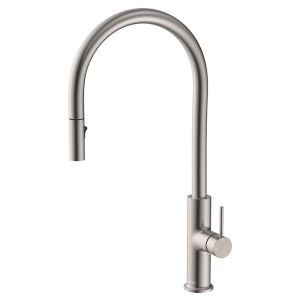 Fienza Kaya Pull Out Sink Mixer in Brushed Nickel