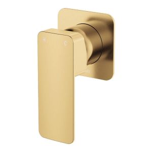 Tono Wall Mixer, Square Plate, Urban Brass