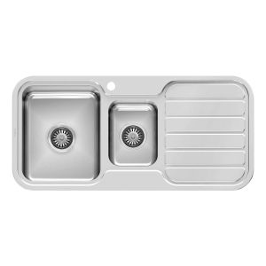 1000 Series 1 and 1/3 Left Hand Bowl Sink with Drainer and Taphole
