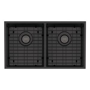 4000 Series Double Bowl Sink - Brushed Black