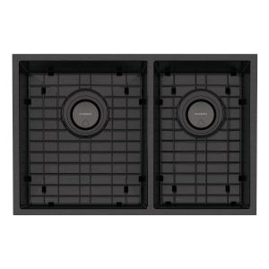 4000 Series 1 and 3/4 Left Hand Bowl Sink - Brushed Black