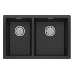 5000 Series 1 and 3/4 Right Hand Bowl Sink - Matte Black