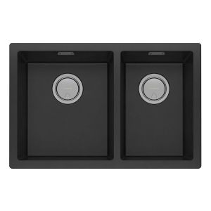 5000 Series 1 and 3/4 Left Hand Bowl Sink - Matte Black