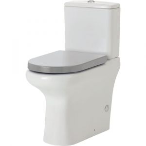 RAK Compact Back-to-Wall Toilet Suite, Grey - 345122G