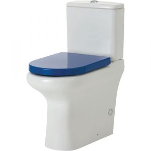 RAK Compact Back-to-Wall Toilet Suite, Blue - 345122U