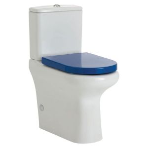 RAK Compact Back-to-Wall Toilet Suite, Blue - 345122UB