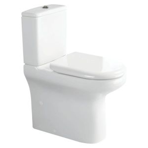 RAK Compact Back-to-Wall Toilet Suite, S-Trap 160-210