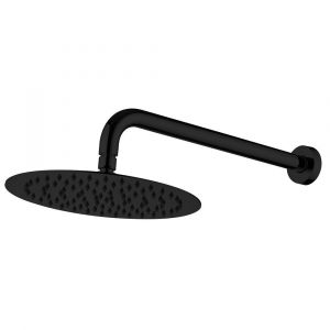 Kaya Wall Arm Shower Set, Matte Black