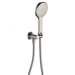 Kaya Hand Shower, Round Plate, Brushed Nickel