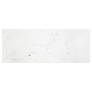 Bianco Marble Silica Free Stone Vanity Benchtop, Rectangular Full Depth - 600mm