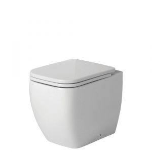 RAK Metropolitan Wall-Faced Toilet Suite - Pan + Seat ONLY