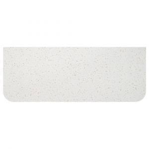 Snowflake Solid Surface Vanity Benchtop, Curved Full Depth - 1200mm