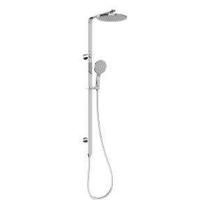 NX Quil Twin Shower - Chrome