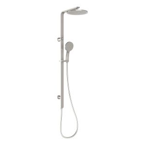 NX Quil Twin Shower - Brushed Nickel