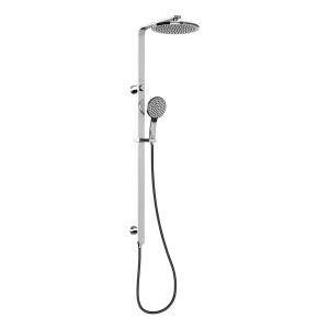 NX Quil Twin Shower - Chrome & Matte Black