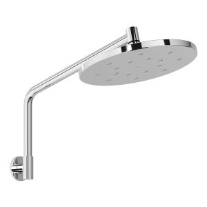 Ormond High-Rise Shower Arm and Rose - Chrome