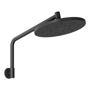 Ormond High-Rise Shower Arm and Rose - Matte Black