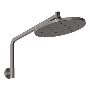 Ormond High-Rise Shower Arm and Rose - Brushed Carbon