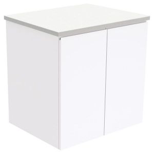 Fingerpull Gloss White 600 Wall-Hung Cabinet