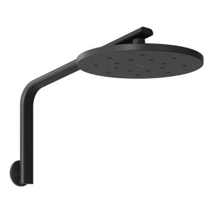 Oxley High-Rise Shower Arm and Rose - Matte Black