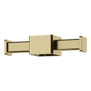 Phoenix Vertical Rail Hook Square - Brushed Gold