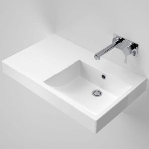 Caroma Liano Ceramic Nexus 750 Wall Basin LHS - 0 Top Hole